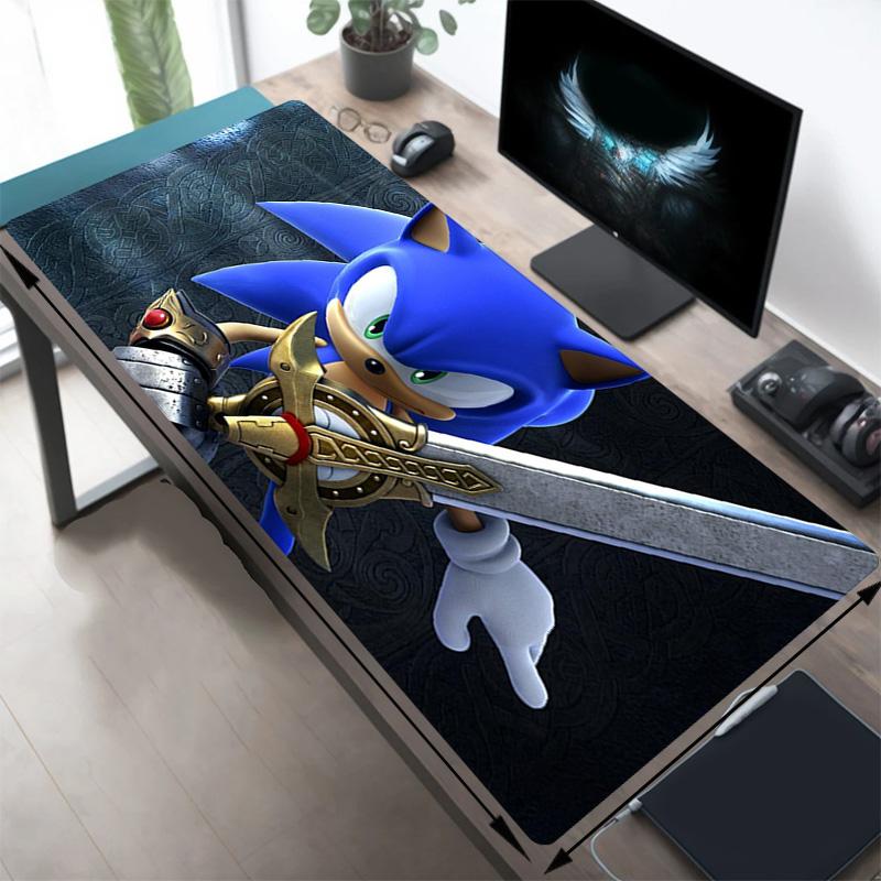 1pc Sonic Hedgehog Game Mouse Pad Large Desk Mat Keyboard Ergonomic Office Rubber PC Non-slip Anti-fray Home Y82719