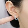 Orecchini a clip colorati in resina per piercing all'orecchio Cerchi leggeri Orecchini per uso quotidiano Accessori moda per ragazze