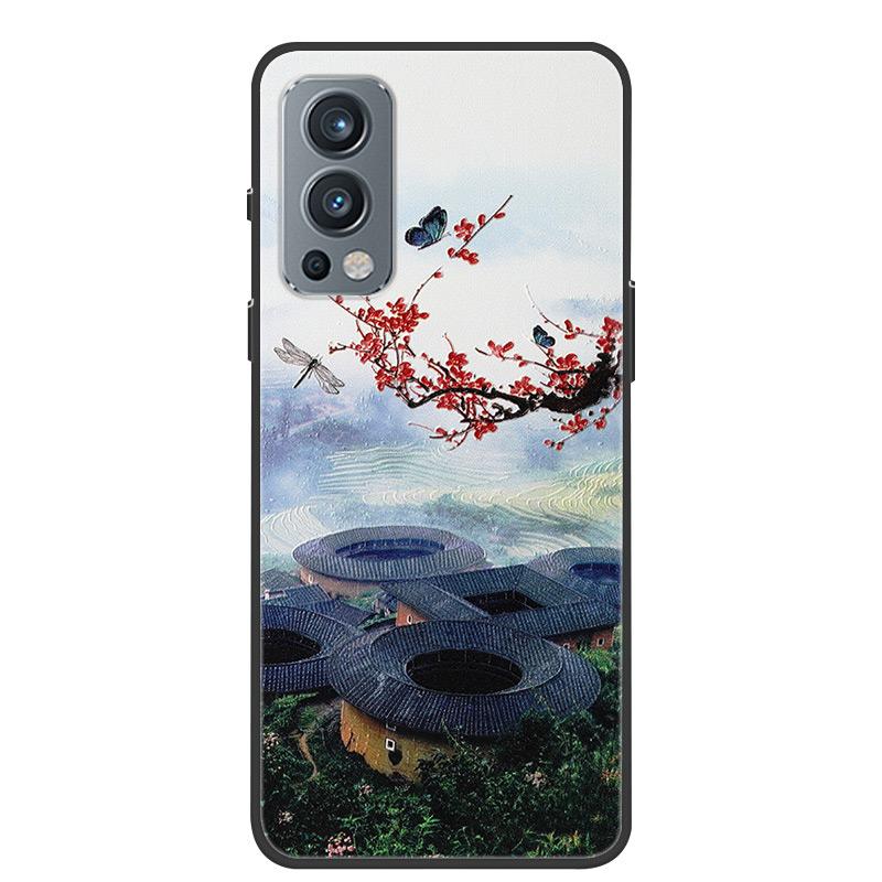 För Oneplus Nord 2 5G Fodral 3D Drake Prägling Mjuk TPU Silikon Baksidesfodral För Oneplus Nord2 5G One Plus Nord 2 Coque Bumper
