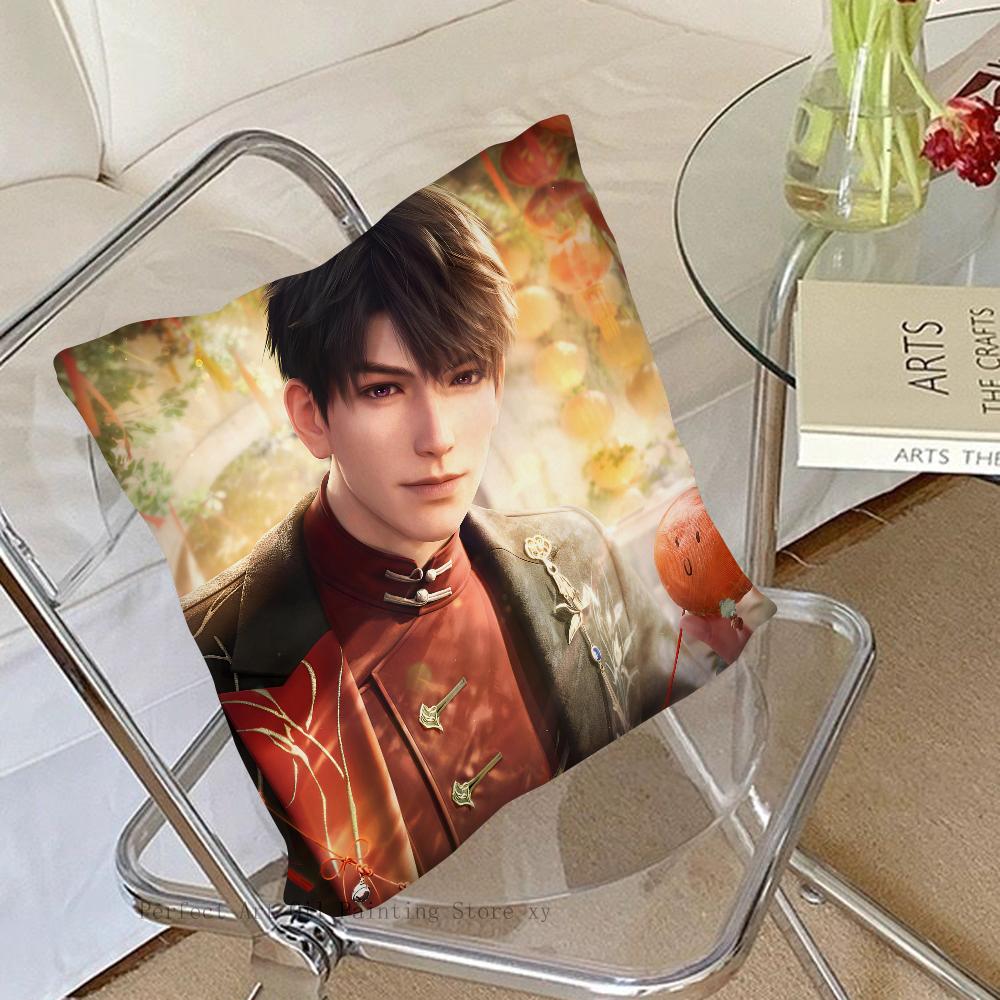 Game Love And Deepspace Caleb Pillow Case Fashion Square Pillowcase Bedroom Sofa Room Ins Decoration Leisure Cushion Cover