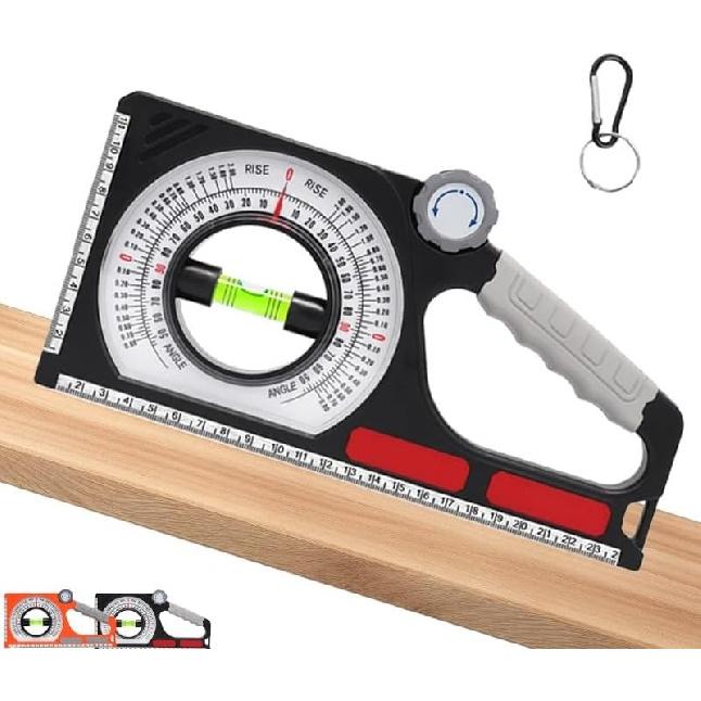Портативный механический инклинометр Emboadlie, инженерный инклинометр, масштабный поворотный искатель наклона с пузырьковым уровнем, универсальная линейка для измерения уклона