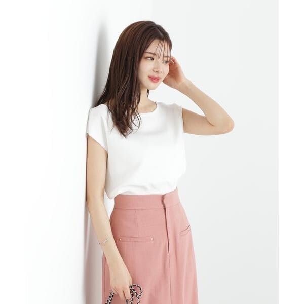 Proportion Body Dressing Navy Knit Sweater with Design Women's Décolleté
