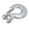 3Celsius8 Inch   Chain Hook 18000lb Load Capacity Alloy Steel Zinc Clevis Slip Hook with     for Trailer Truck Agricultural Equipment