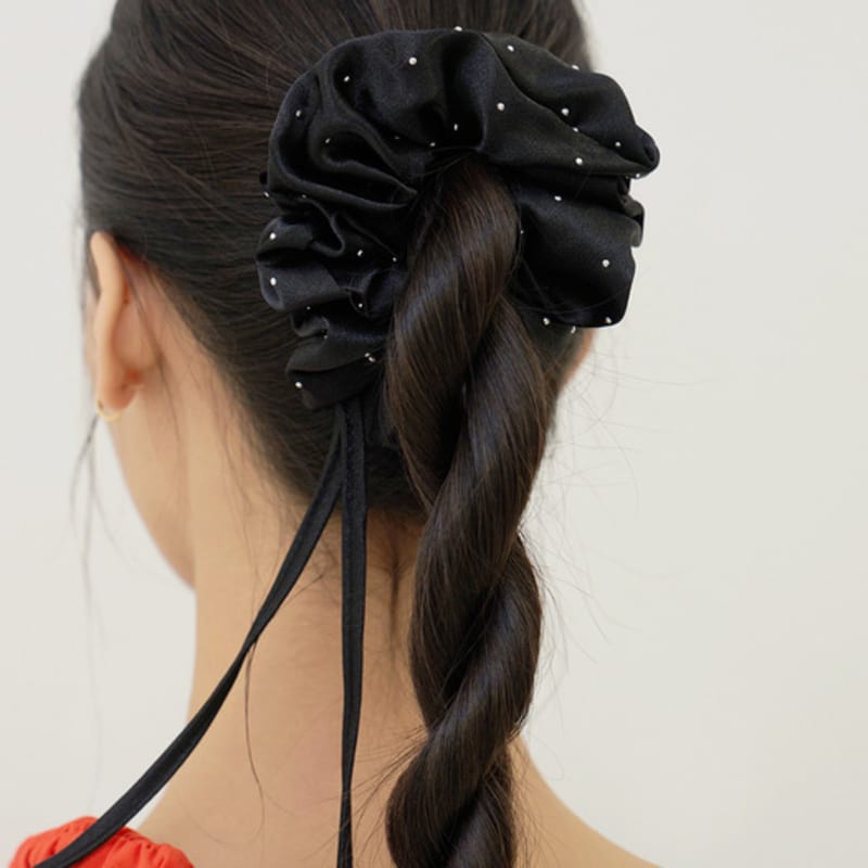 FANTASTIC PLANET String Satin Scrunchie (2colors)