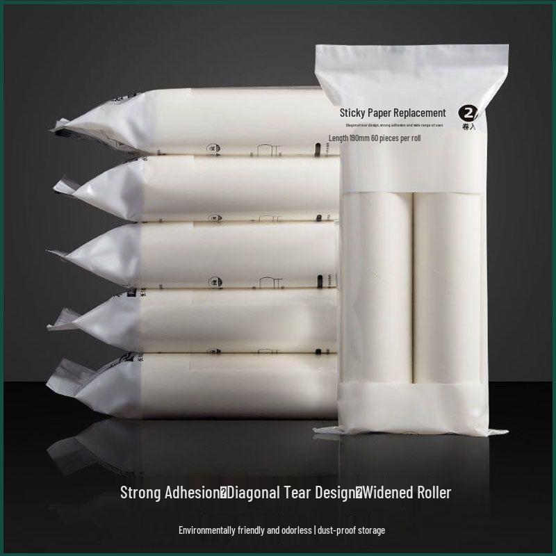 

Clothes Dust Removal Roller Brush Refill 10cm 2 Replacement Rolls Bag
