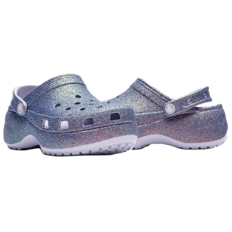 Crocs Platform Irid Glitter Clog Casual Fashion Women Clogs Purple 211024-5BR