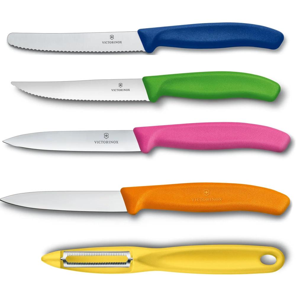 VICTORINOX Utility Block Set Knife Stand and Set To Safely Store Kitchen Tools A Versatile Block and Knife That Can Store Knives and Scissors of