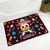 Cartoon Mexico Day of The Dead Entrance Doormat Home Decor Sugar Skulls Kitchen Hallway Rugs Bathroom Non-slip Floor Mat
