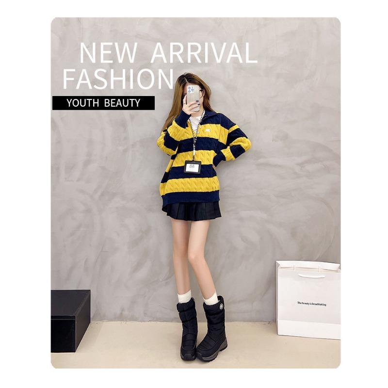Thickened Warm Non Slip Mid Calf Winter Snow Boots For Women And Men