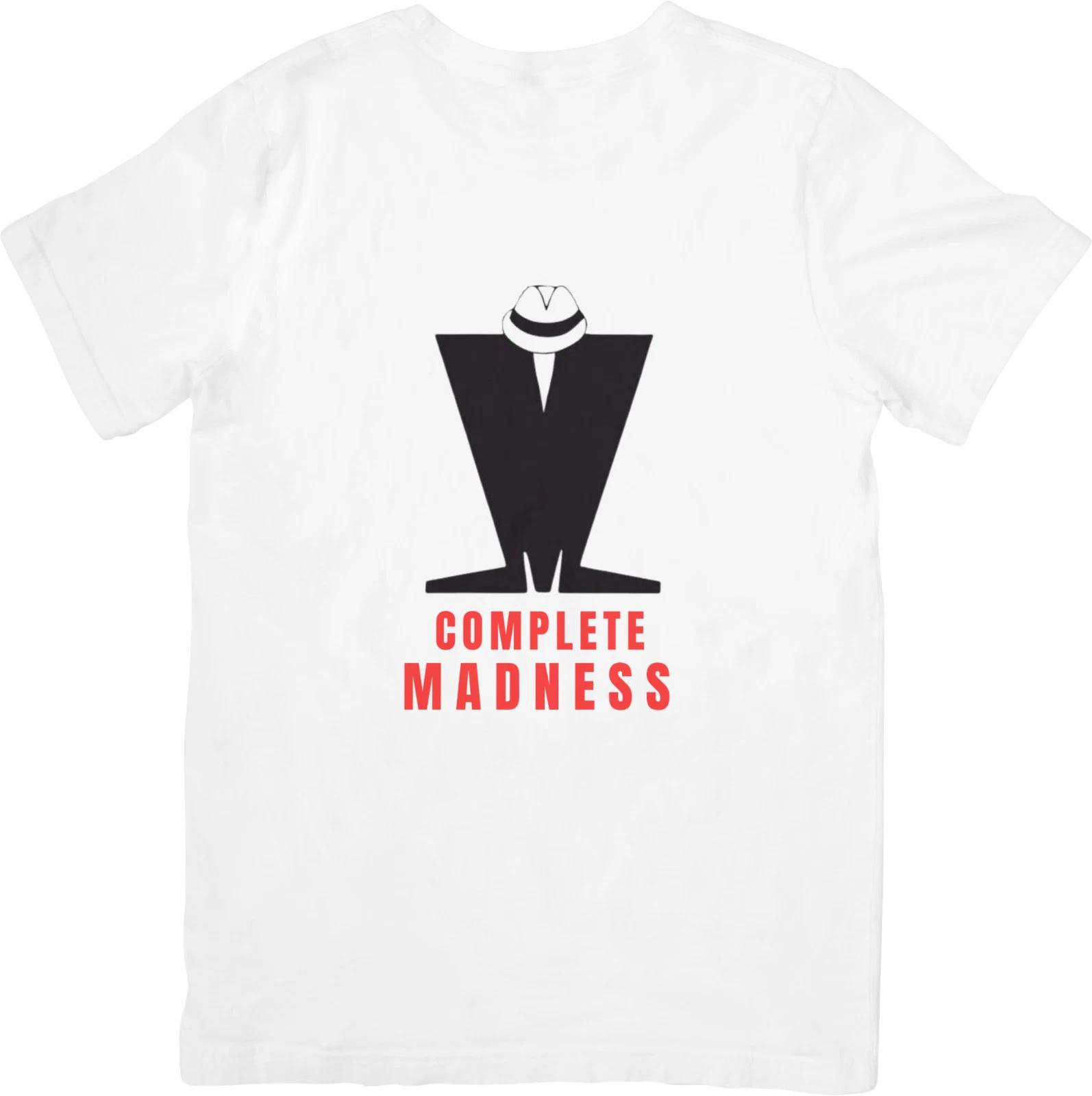 

Madness Music Unisex Fit suitable for Men & Women Quality Cotton T-Shirt White. L