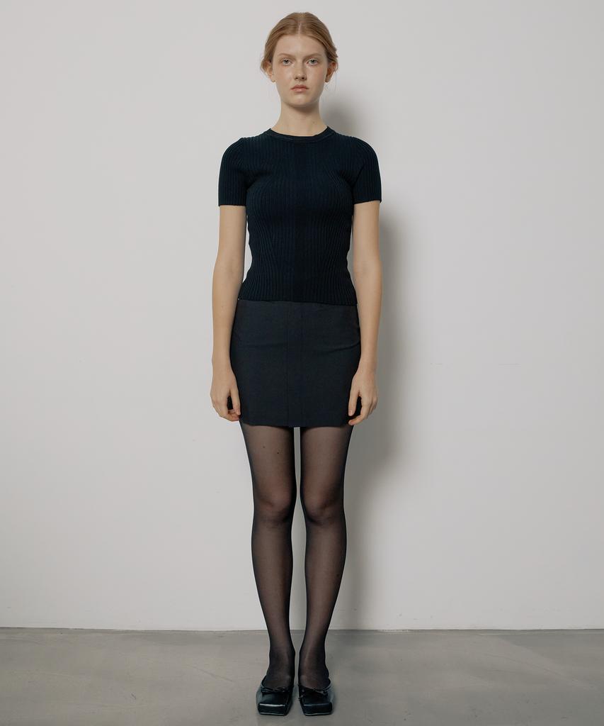 Moseullu Mini Lip Skirt Pants (Black)