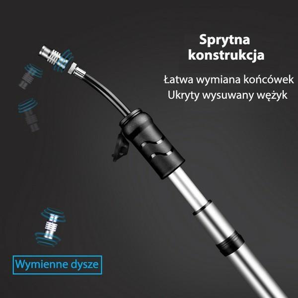 Wildman Pompka Rowerowa Ręczna Gk1Aluminiowa Czarna/Black