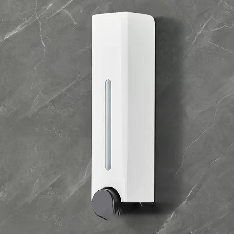 

500 мл настенный дозатор мыла ручной дозатор геля для рук ручной дозатор мыла контейнеры для жидкости для гостиничных ванных принадлежностей белый