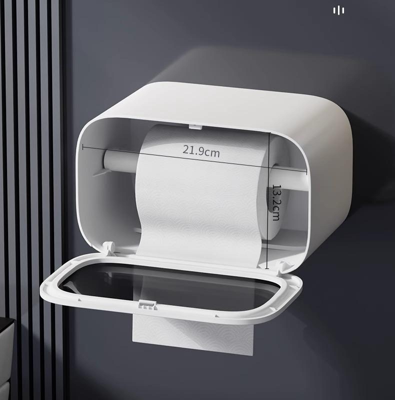 Wall-Mounted Tissue Paper Holder for Bathroom