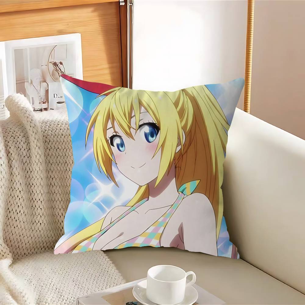 Anime Nisekoi-I Pillow Case Removable Washable Cushion Cover – All-Season Soft Linen