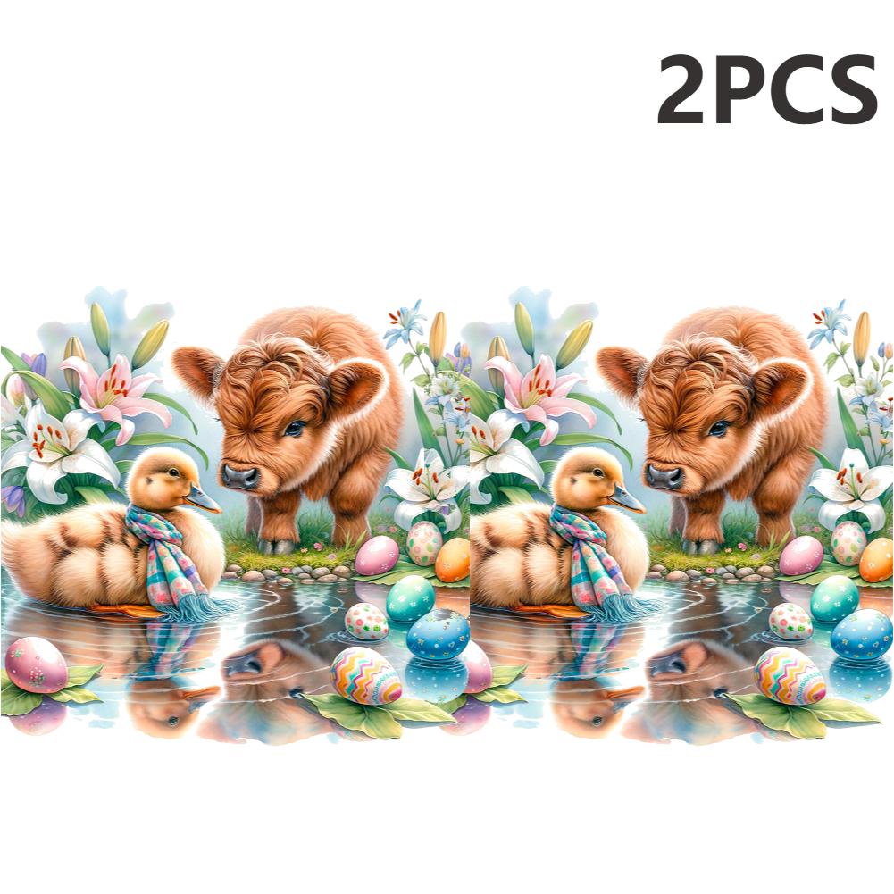 2PC 5D DIY Full Round Drill Diamond Painting 2025 Easter Kit 30x30cm Household Decor Art HandCraft Deco for Bedroom Living Room