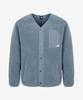 Nj4Fr57C Teddy Fleece Cardigan Grayish_Blue