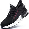 Air Cushion Safety Shoes Men Mesh Breathable Steel Toe Sneaker Puncture Proof Work Safety Boots Anti-smash Man Work Shoes Summer