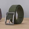 Alloy Buckled Zinc Canvas Belt With Versatile Style For Men Work Travel And