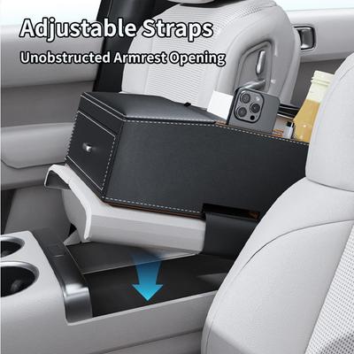 Auto Armlehnen Organizer Ergonomisches Abdeckpolster Auto Armlehnen Organizer Becherhalter Für Auto Innenraum Handy Zubehör