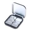 Empty Square Makeup Palette Magnetic Suction With Mirror Eyeshadow Blush Matte Black Box With Pan Cosmetic Blush Container