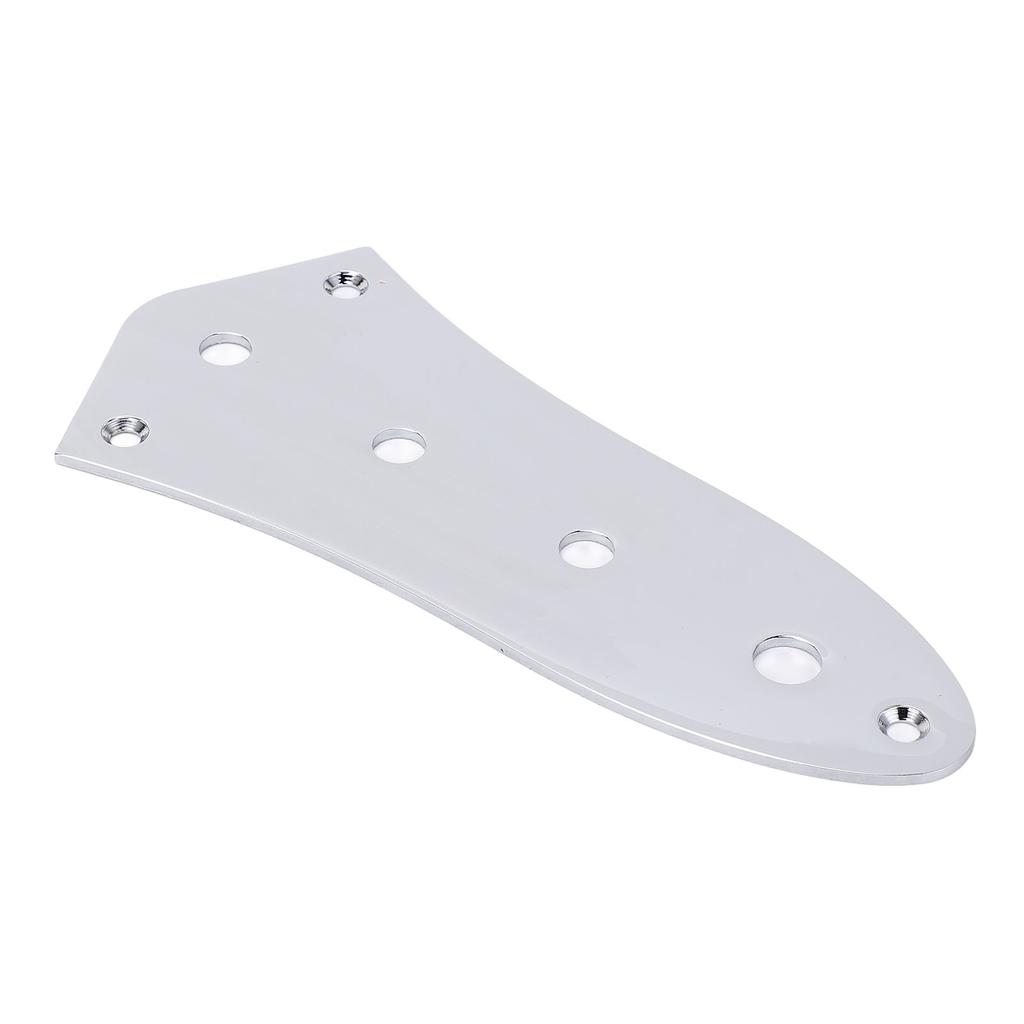 Jazz Bass Control Plate 4 Hole Blank Steel Metal Replacement for Electric Guitar