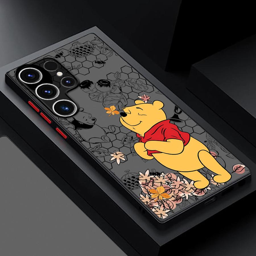 Pooh Bear Piglet Case for Samsung Galaxy S26 S23 FE S24 Plus S20 Note 20 10+ S22 S21 S25 Ultra Funda Phone Cover