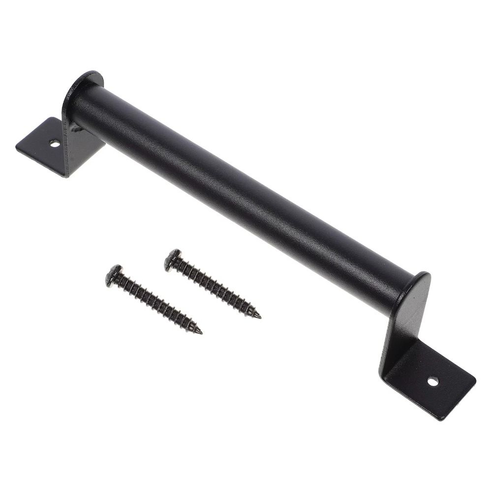 Long Base Sliding Barn Door Handle Black Barn Door Hardware Carbon Steel Handle  Garden Gates