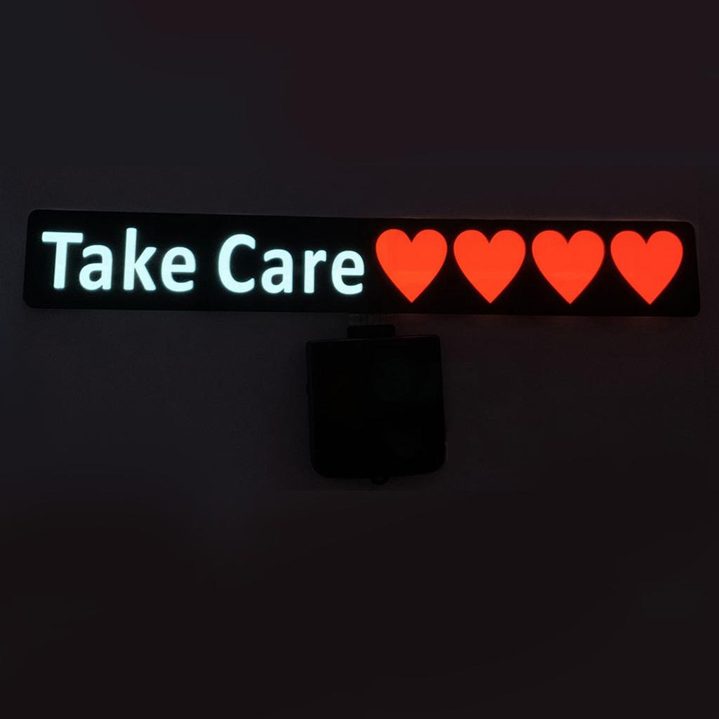 LED Reflective Luminous Stickers Fit For Car Rear Window Decals SKULL FAKE TAXI DRIFT MODEL BABY ON BOARD Auto Accessory