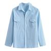 Men's Baggy Cotton Linen Pocket Long Sleeve Retro T Shirts Tops Blouse