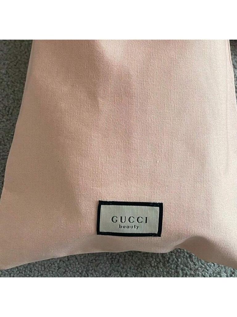 Gucci Ladies' Pink Drawstring Storage Bag, Sweet Style, Convenient To Carry,Suitable For Business Trips, Travel, Daily Use, Cosmetics Storage