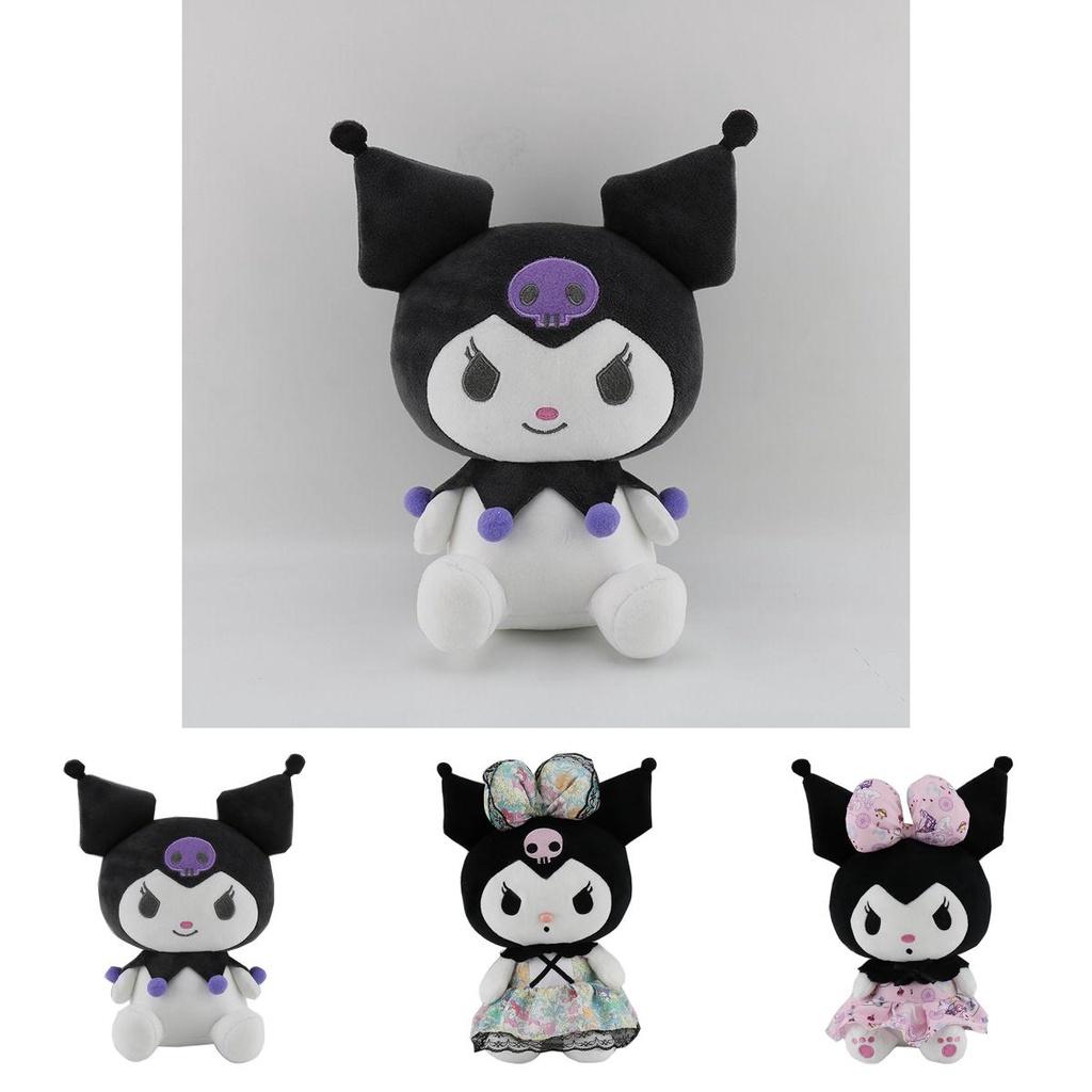 Cute Cartoon Kawaii Kuromi Plush Toy In 25cm Soft And Stuffed Design