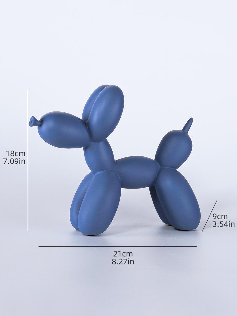 Nordic Minimalist Resin Balloon Dog Sculpture for Home Decor Bedroom Living Room and Table Decoration Trendy Decorative Figurine