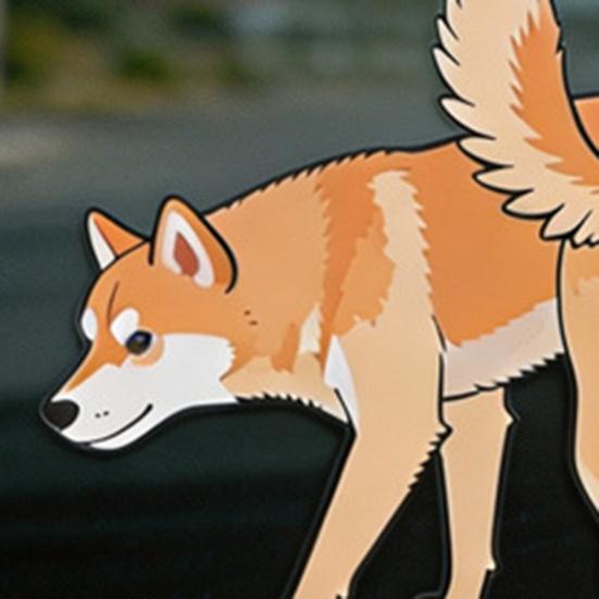 Dog Peeing Stickers Cute Animal Car Sticker Waterproof PVC Car Decal for Cars Trucks Windows Walls Laptops