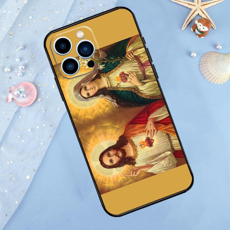 Virgin Mary Christian Phone Case For iPhone 13 11 12 14 15 16 Pro Max 7 8 Plus XR XS Max X Silicone Cover