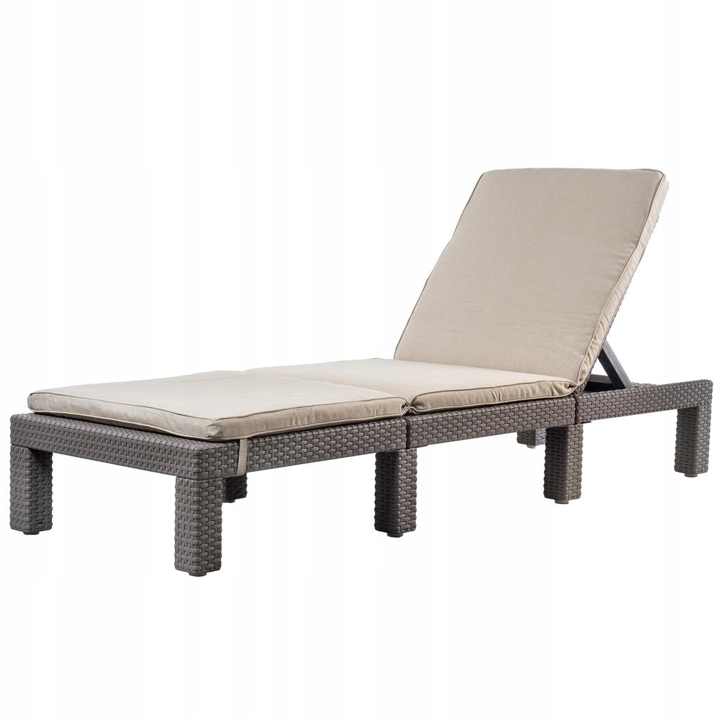 Liegestuhl Gartenliege mit Matratze verstellbar klappbar Pool Terrasse