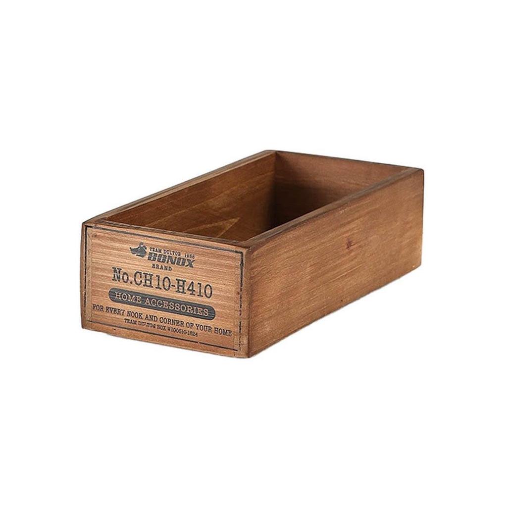 Dulton Wooden a charming wooden box for everyday Parts storage wooden Box, Natural, use. container, box, storage. Height 74mm, Width 120mm, Depth