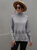 Autumn and Winter New Solid Color Sweater Turtleneck European and American Women's Clothing Women's Hot Words