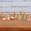 Yousheng Nativity Scene Set for Christmas Indoor Decor 10 Piece Resin Nativity Figurine with Manger Angel Christian Holy Family Figures Tabletop