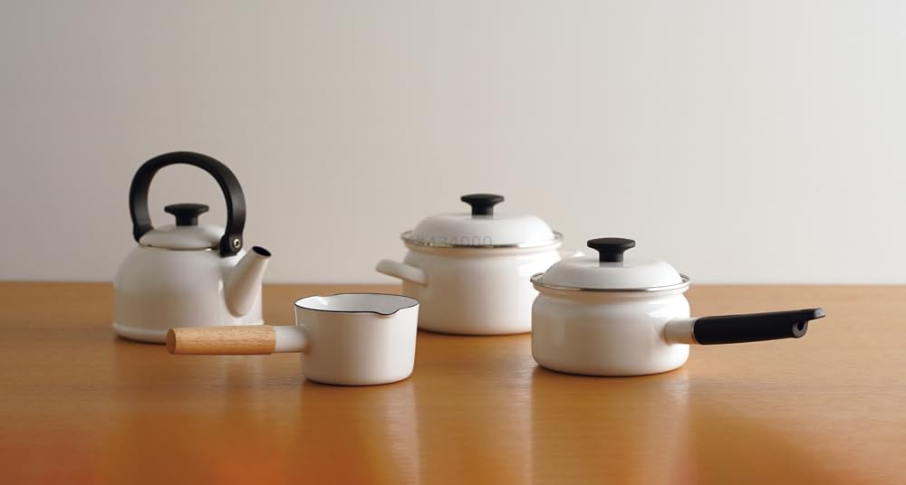 Fuji Emaille Reinweißer Kessel 1,8L PU-1.8K.W