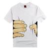 Neues Herrenmode 3D-gedrucktes T-Shirt mit lustiger großer Hand Kurzarm-Tee**