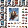 Christmas Countdown Blind Box With Santa Claus Acrylic Hangings For Holiday Decor And Gift Giving