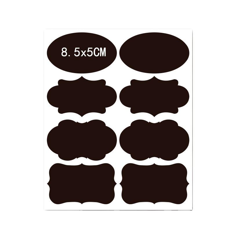 Black Waterproof Erasable Matte Chalkboard Sticker