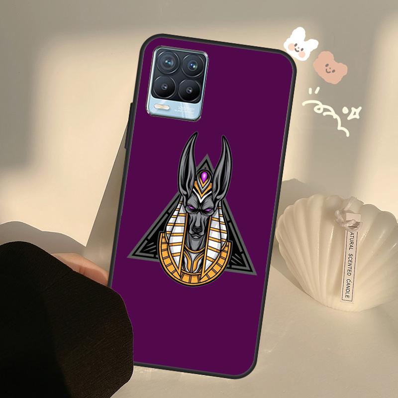 Egypt God Horus And Anubis For Realme 8 9 Pro Plus GT Neo 2 GT Master 9i 8i Phone Case For OnePlus 9 10 Pro 9R Nord2