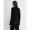 Longmei Women's Ribbed Wool Knit Sweater, Half-High Neck, Long Sleeve, 2026 Autumn/Winter Collection.