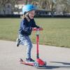 GLOBBER Primo Foldable Kick Scooter with Flashing Foot Perfect for Outdoor Kick Red Lights, 3-Wheel Brake, Play, Kids' Ride-On Scooter, (WLGB432102)