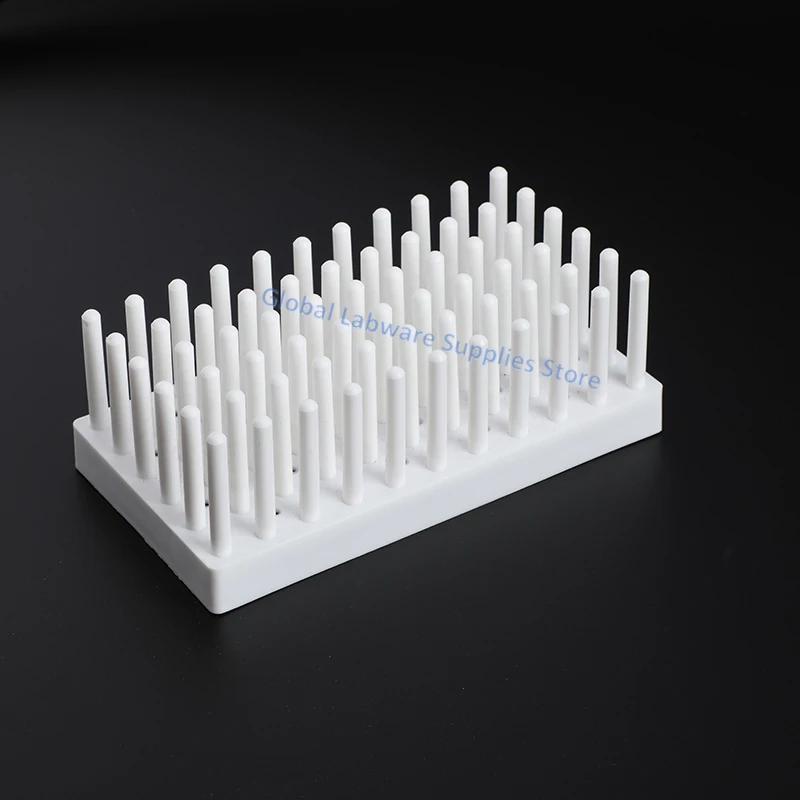 2pcs Lab 66/102column Plastic Test Stand Shelf Tube Rack 20 Holes Laboratory White Centrifuge Tubes Equipment Supplies