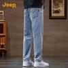 Jeep Men's Loose Straight Fit Denim Jeans
