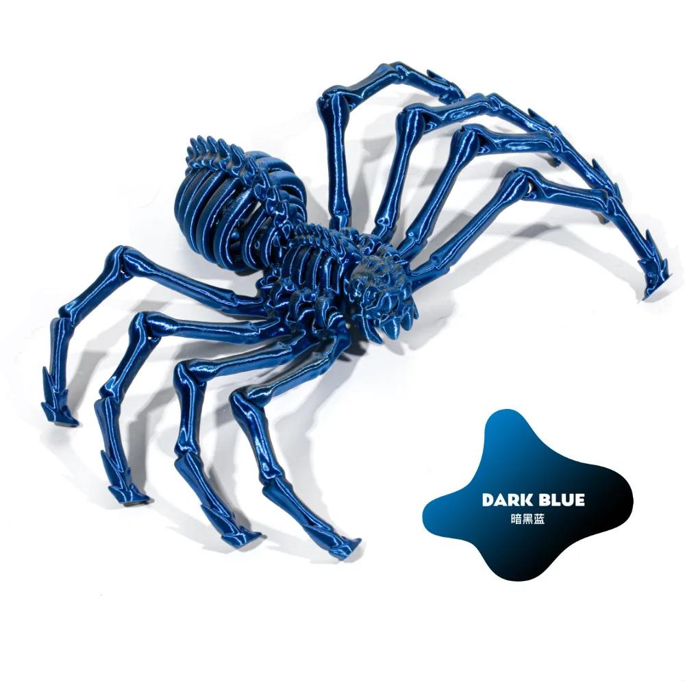3D Printing Spider Animals Toy Realistic Colorful Spider Figurine Articulated Fidget Toy for Spider Lovers Halloween Home Decor