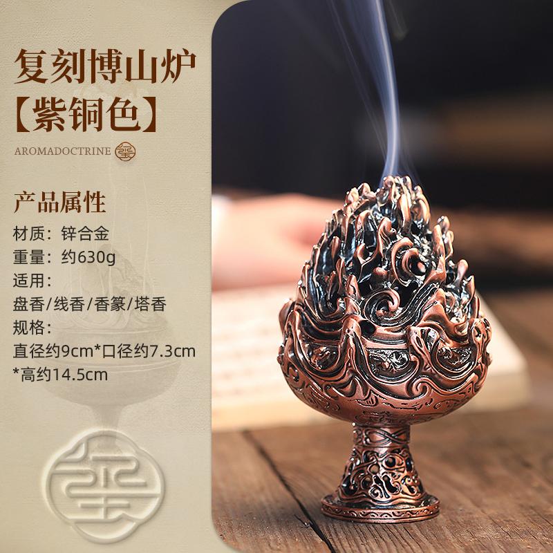 Antique Style Copper Incense Burner Household Indoor Tea Ceremony Citron Incense Coil Incense Burner Agarwood Sandalwood